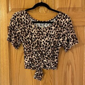 Victoria’s Secret Heavenly Crop Leopard Print Size Small